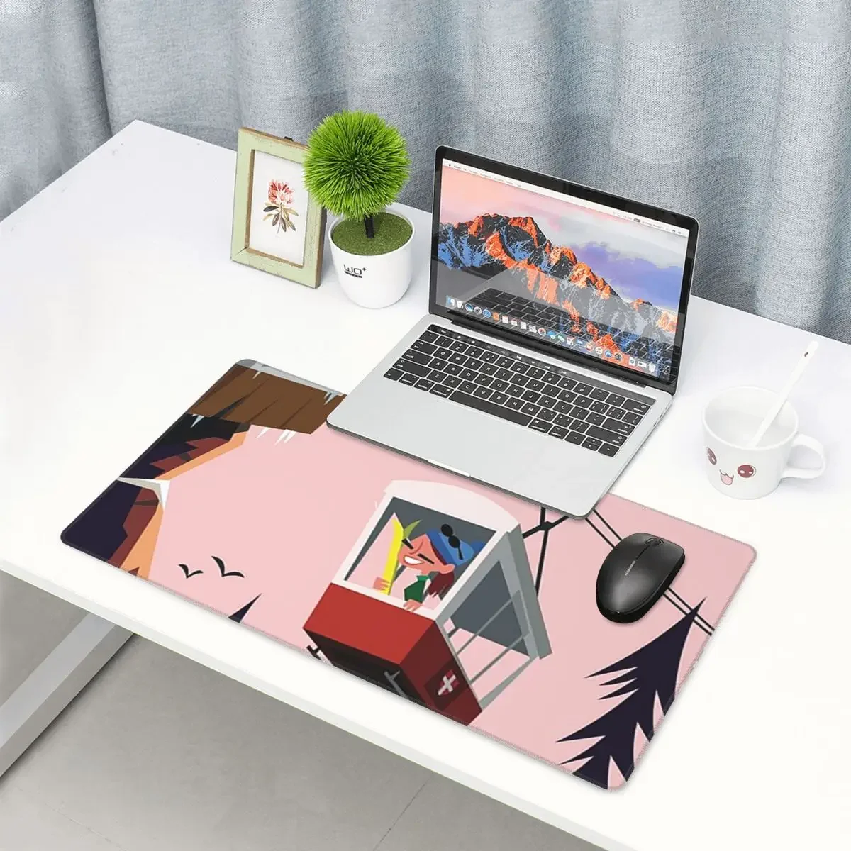 Large Mouse Pad Chamonix Mont Blanc Poster Gamer PC Laptop Mats Keyboard Carpet Computer Gaming Office Accessories Desk Mat