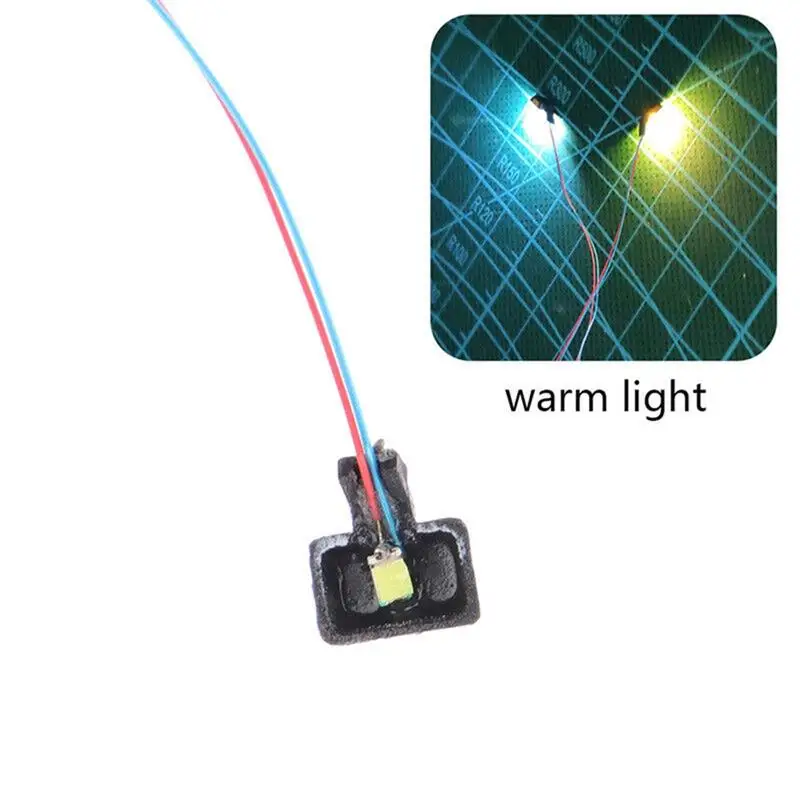 20pcs/50pcs Led Spotlight Model 1:87 Ho Scale Outdoor Billboard Lamp DIY Model Building Light Layout Lamppost Model Lamp