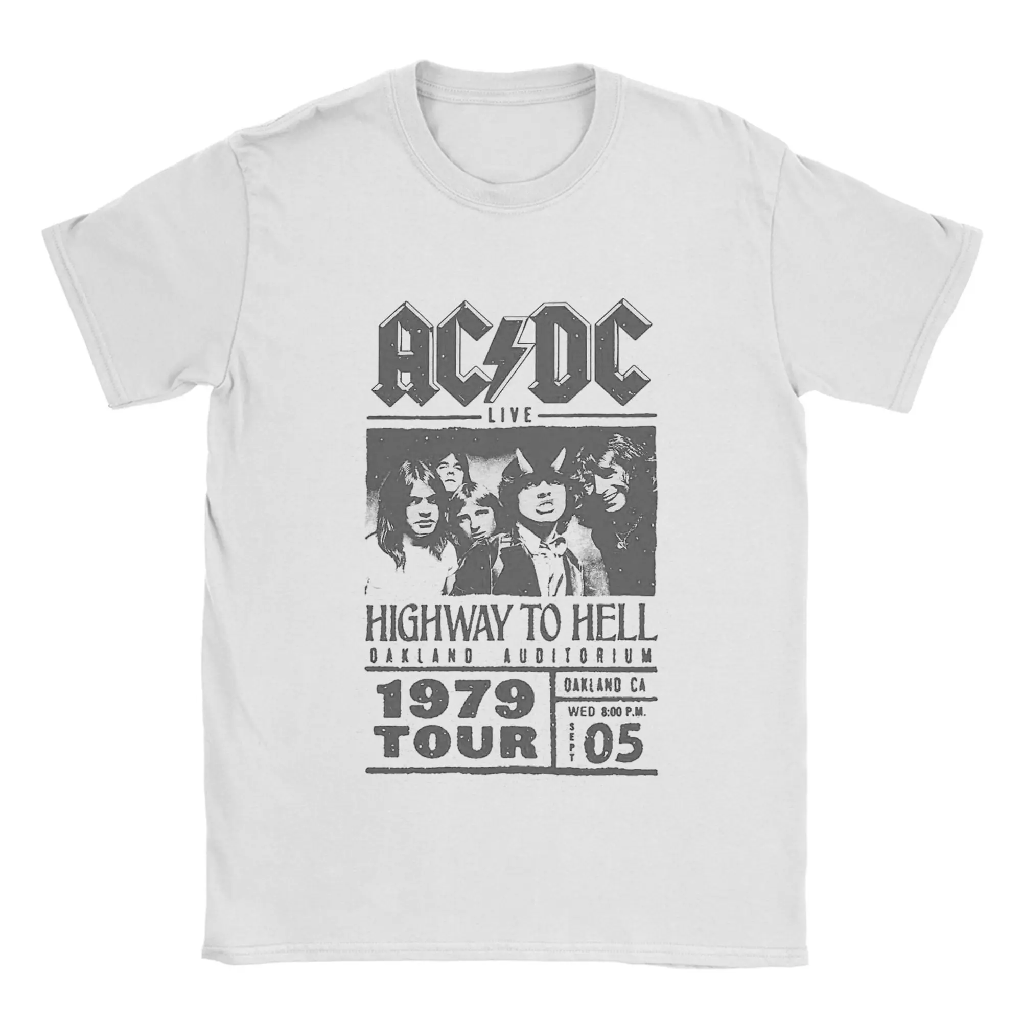 

Футболка ACs Rock Band Pop DCs для мужчин, новинка из 100% хлопка, футболки с круглым вырезом, одежда с короткими рукавами и принтом