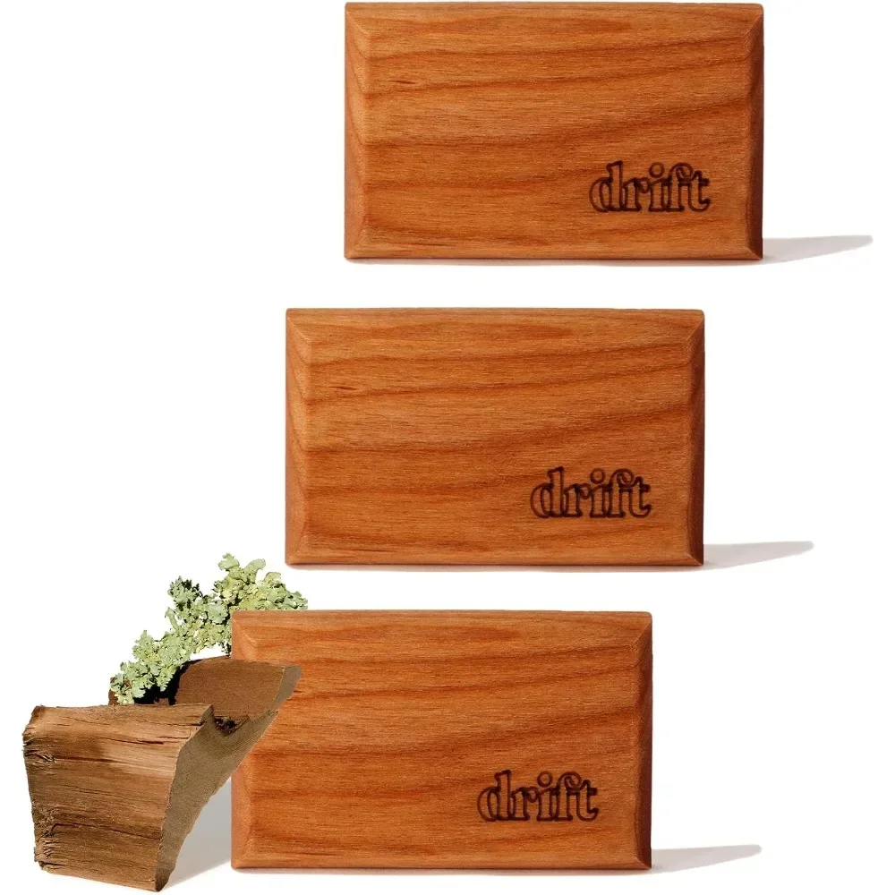 Drift Wooden Car Freshener Refill Pack | Natural Essential Oil Wood Chips, Long Lasting Scent