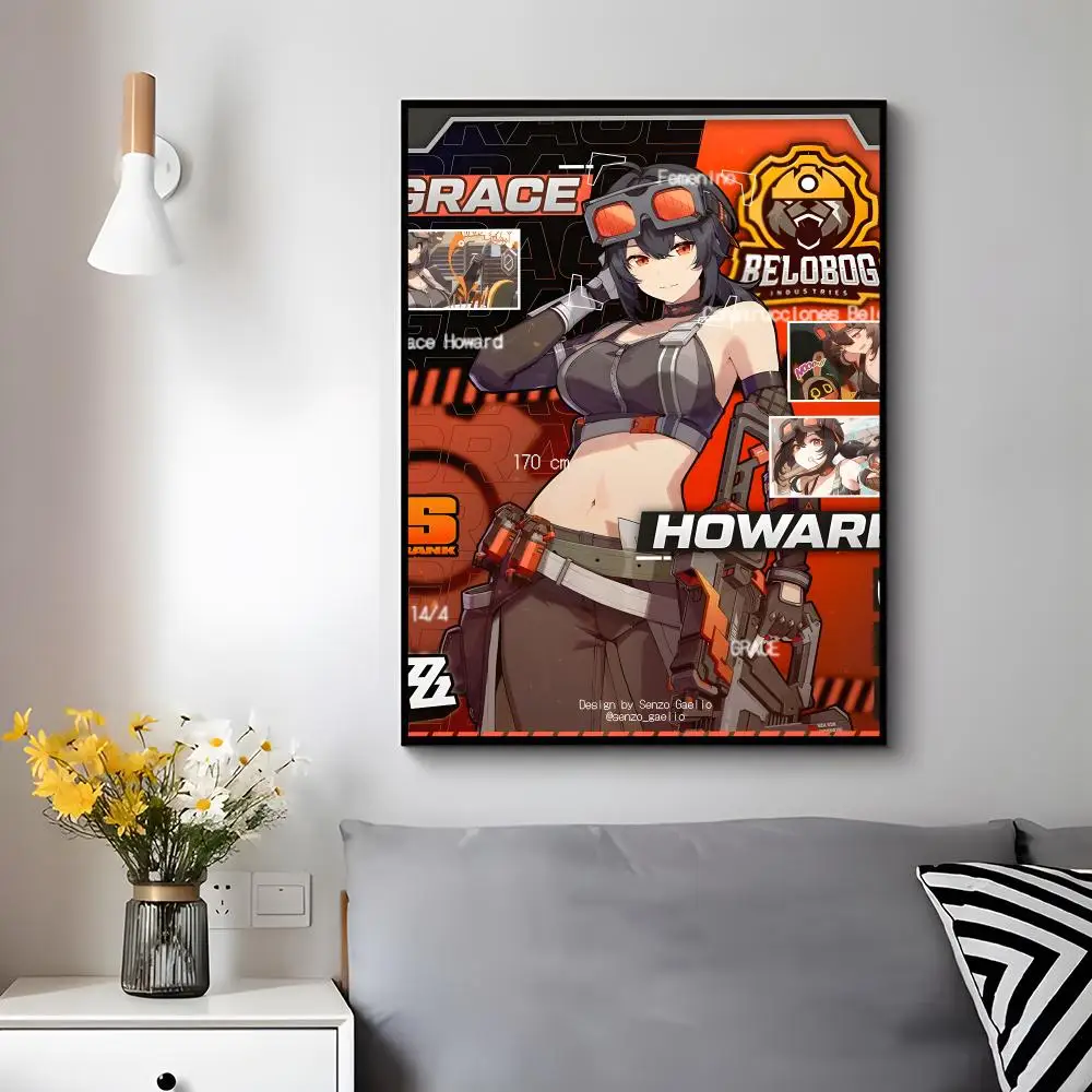 game character Zenless Zone Zero Grace Howard Poster Modern Luxury Wall Poster Home Decor Space Enhancer