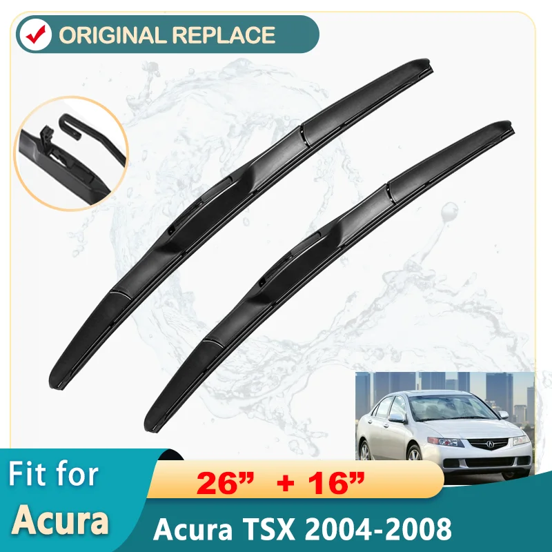 

Car Wiper Blade For Acura TSX 26"+16" 2004-2008 Auto Windscreen Windshield Wipers Blades