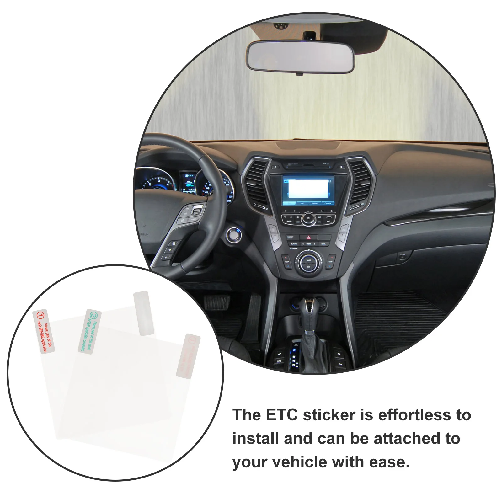 

10pcs ETC Sticker for Car Static Driving Recorder Adhesive Removable Windshield Decal Vehicle Interior Accessory Double Sided