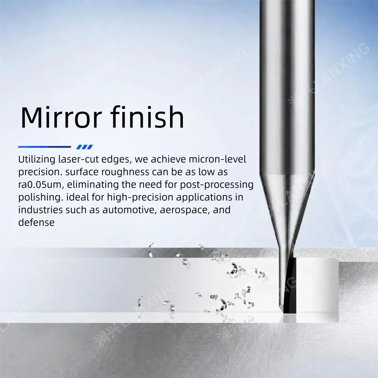 PCD diamond milling cutter aluminum alloy copper graphite processing special CNC CNC cutting tool mirror processing