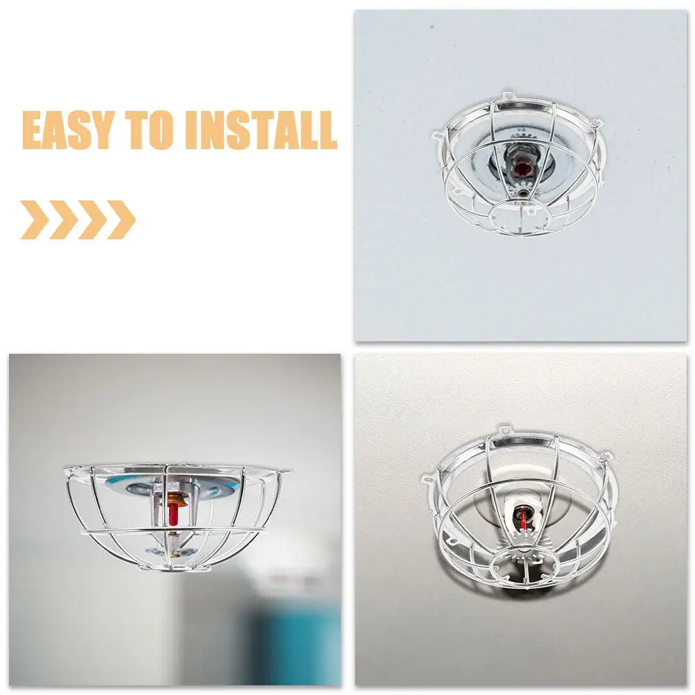 

2Pcs Protective Cover Sleek Decorative Guard for Fire Alarms Sensor Cover Sprinkler Head Protector Cage