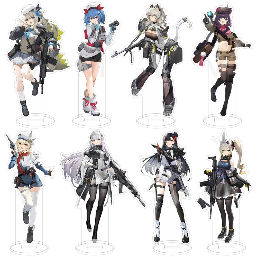 Jogo Meninas Frontline Acrílico Stand para Fãs, Anime Modelo Placa, Coleção Figuras, Acessórios Cosplay, Presentes, Modelo, HK416, AK-12, M4A1