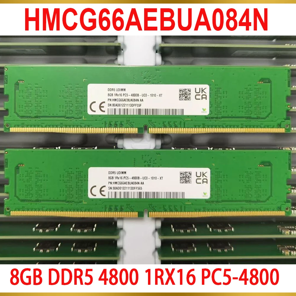 

1Pcs For SK Hynix RAM 8G 8GB DDR5 4800 1RX16 PC5-4800 Desktop Memory HMCG66AEBUA084N