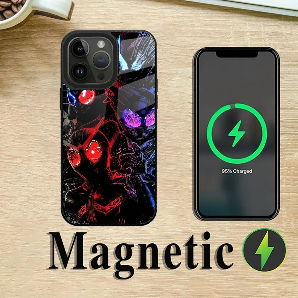 Masked Rider Kamen Rider Phone Case For iPhone 16,15,14,13,12,11,Plus,Pro,Max Mini Magsafe Magnetic Wireless Charging