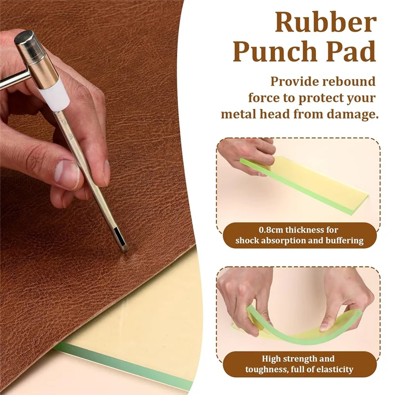 AB45 4 PCS Leather Craft Punch - Cutting Mat Self Heal review and price