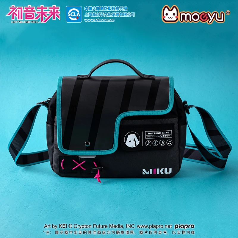 Moeyu Anime Miku Messenger Crossbody Bag for Women Men Vocaloid Cosplay Student School Bags Shoulder Tote Bag Fashion Handbag