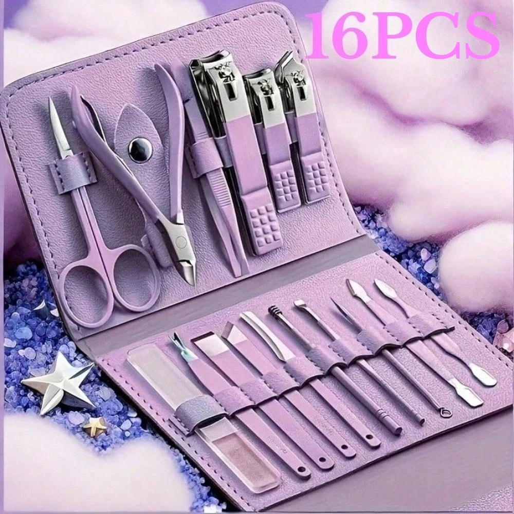 

16pcs Nail Clipper and Nail Knife Set,Beauty Tools for Home Use,Set of Nail Scissors and Nail Trimmers for Manicuring