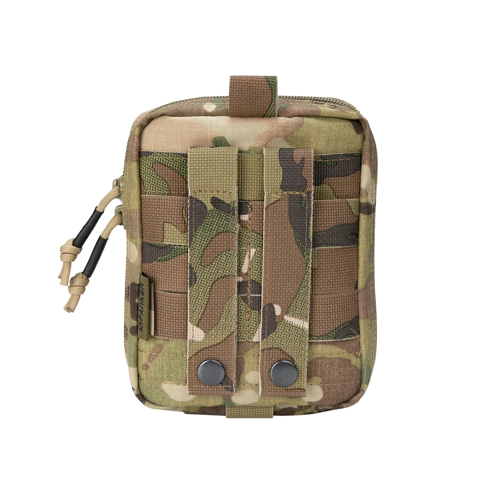 EXCELLENT ELITE SPANKER Tactical EDC Pouch Molle Multifunctional Pouch Double Zipper Waist Pack Magic Tape Tool Bags