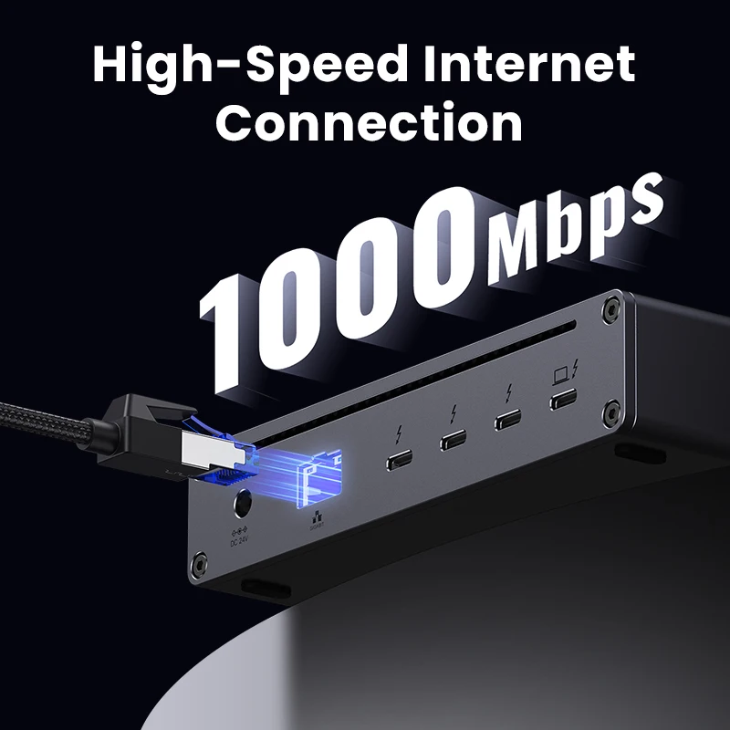 Imagem -04 - Ugreen-docking Station com Adaptador ue em K30 hz Thunderbolt 40gbps Dock Usb3.2 Gen2 10gbps Macbook Laptops pc Revoaling