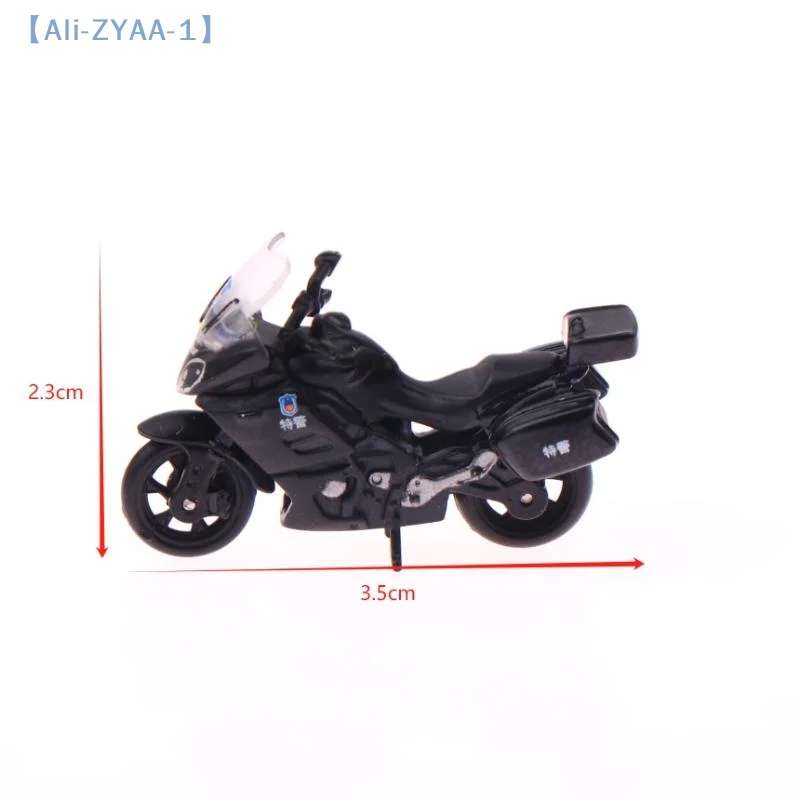 【ZYAA-1】1/64 نموذج دراجة نارية مصغر من خليط معدني للأمن العام أثاث شرطة خاص لعرض هدية عيد ميلاد للأطفال