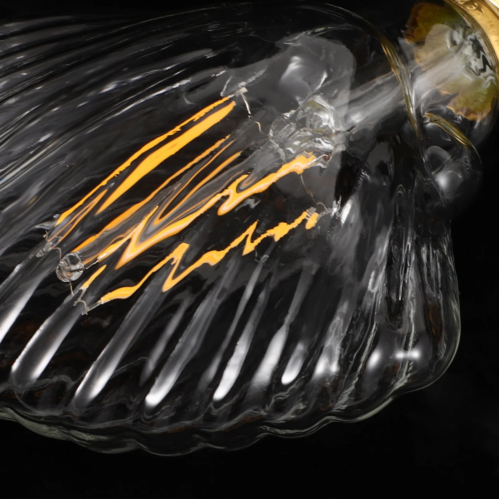 فريدة من نوعها الذهب غير النظامية الشكل الصلب ضوء الشريط صدف تصميم الديكور الداخلي أنيقة آرت ديكو خمر جو غرفة الطعام