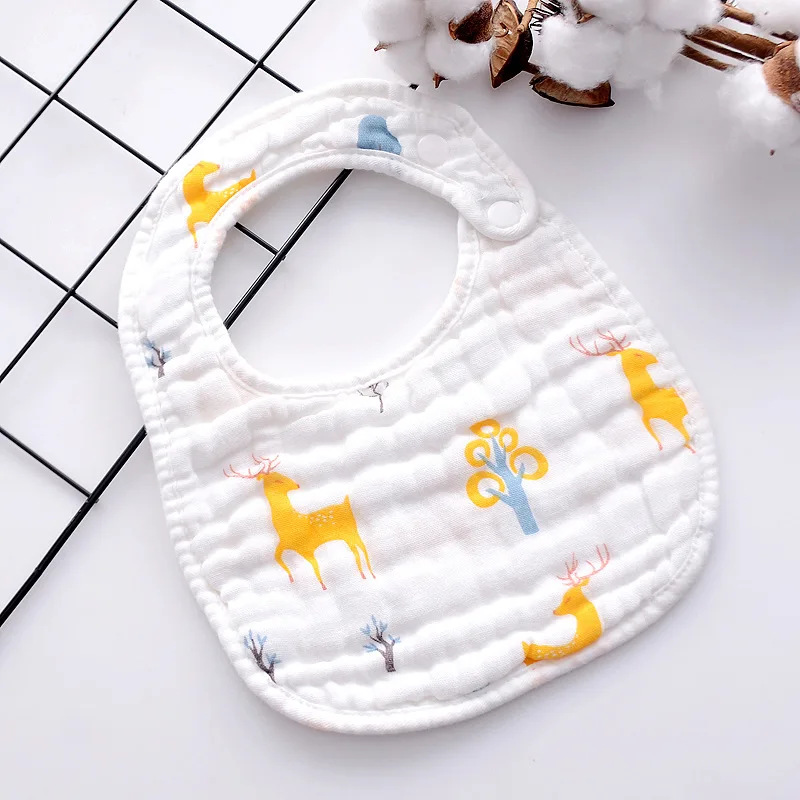 Baby Lätzchen 8 Schichten Gaze Musselin Baby Kinder Bandana Fütterung Burp Tuch Weichen Neugeborenen Speichel Handtuch Baby Mädchen Junge zubehör