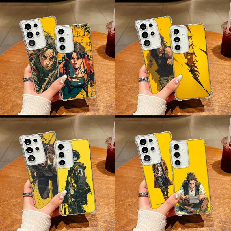 Anime Japanese Attack on Titan Phone Case For Samsung S26 Ultra S25 Edge Galaxy S23 S21 S20 S24 FE S22 Plus S26FE S25FE TPU Cove