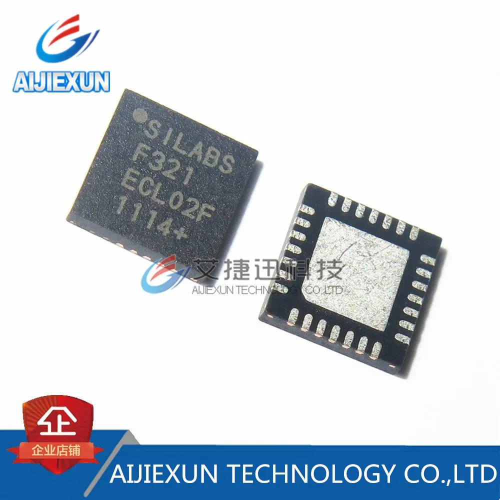 10Pcs C8051F321-GMR C8051F321 QFN28 Full Speed USB, 16 k ISP FLASH MCU Family New and original