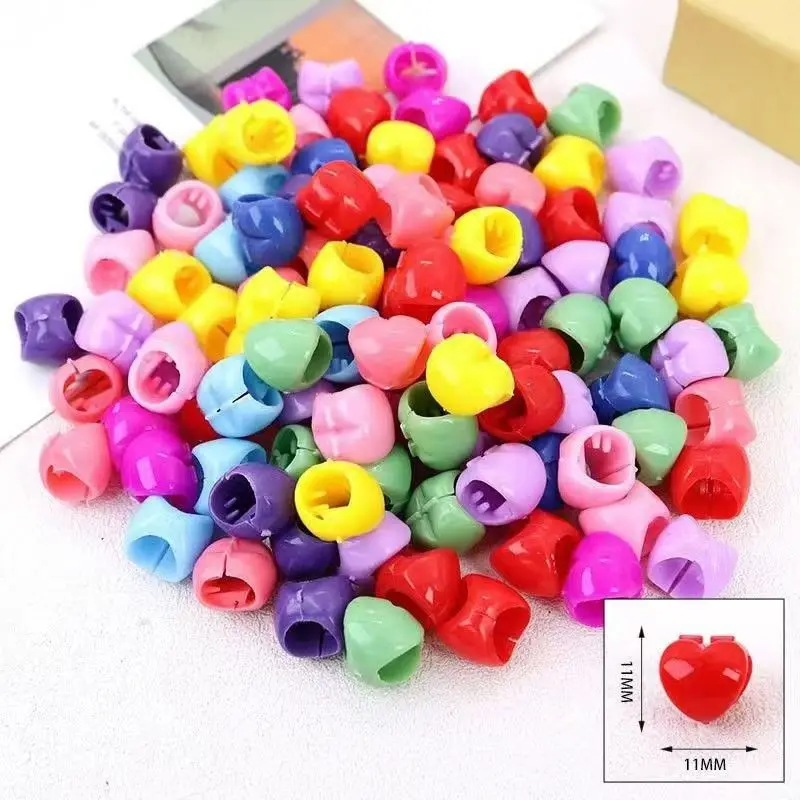 50/100Pcs Bunte Kleine Mädchen Haar Clips Nette Blume Stern Haar Krallen Styling Haar Geflecht Haarnadeln Kinder Haar zubehör Kopfbedeckungen – Detail 7