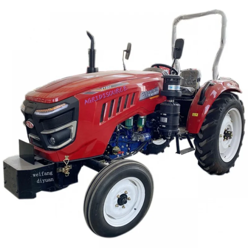 china：50hp tractor 4wd with farm implements front loader backhoe for farming