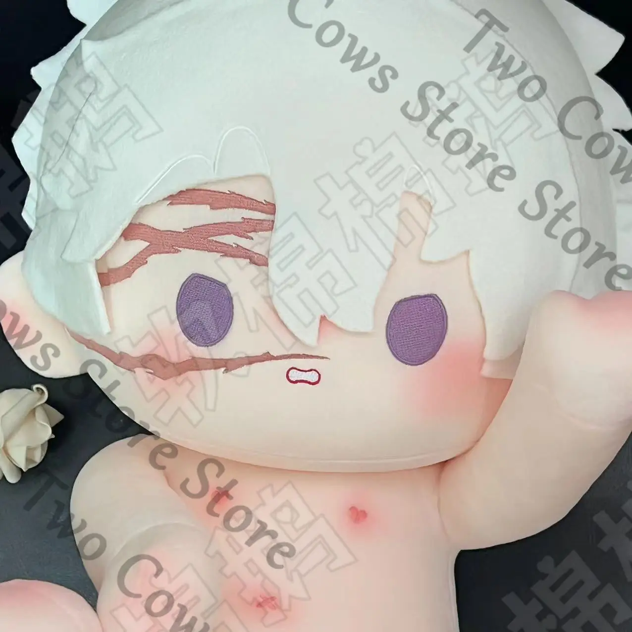 

Demon Slayer аниме Ambitus Shinazugawa Sanemi колеги атрибут 40 см голая хлопковая кукла игрушки супер милый подарок на день рождения