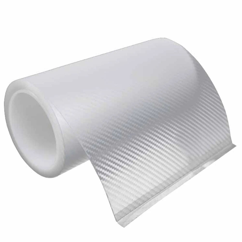 

1pc Carbon Fiber Bumper Protector Strip Scratch Resistant Transparent Anti-Collision Durable Car Bumper Guard Automobile Strip