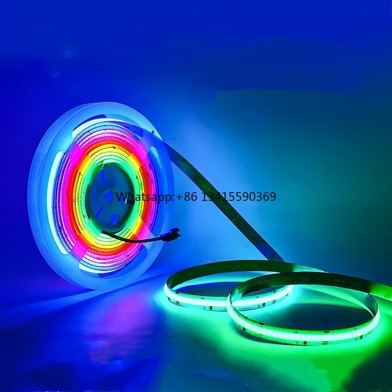 

High Quality RA High CRI Cob Rgbic Led 420Led Rgbw Cob Led Strip 24V Addressable Cob Led Strip