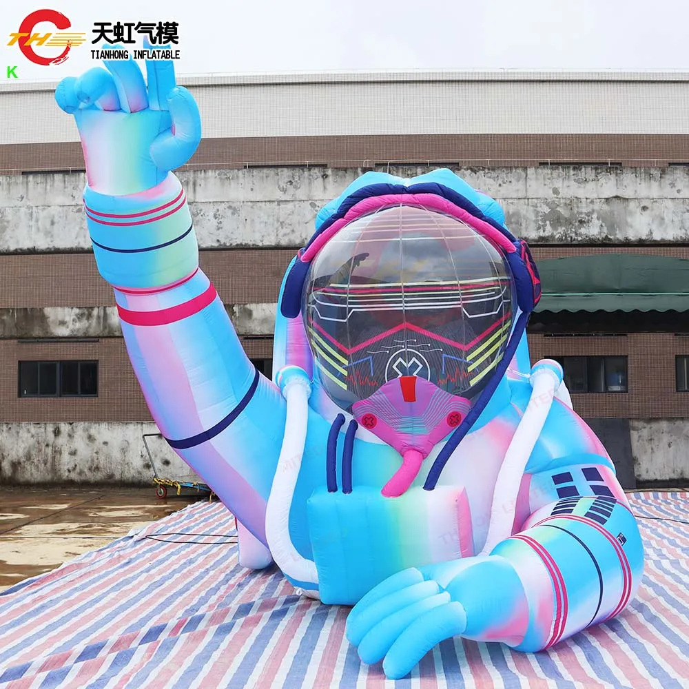 

2025 New Design Inflatable Spaceman Replica with LED Light Outdoor Attractive Inflatable Astronaut Cartoon Stage Decoration