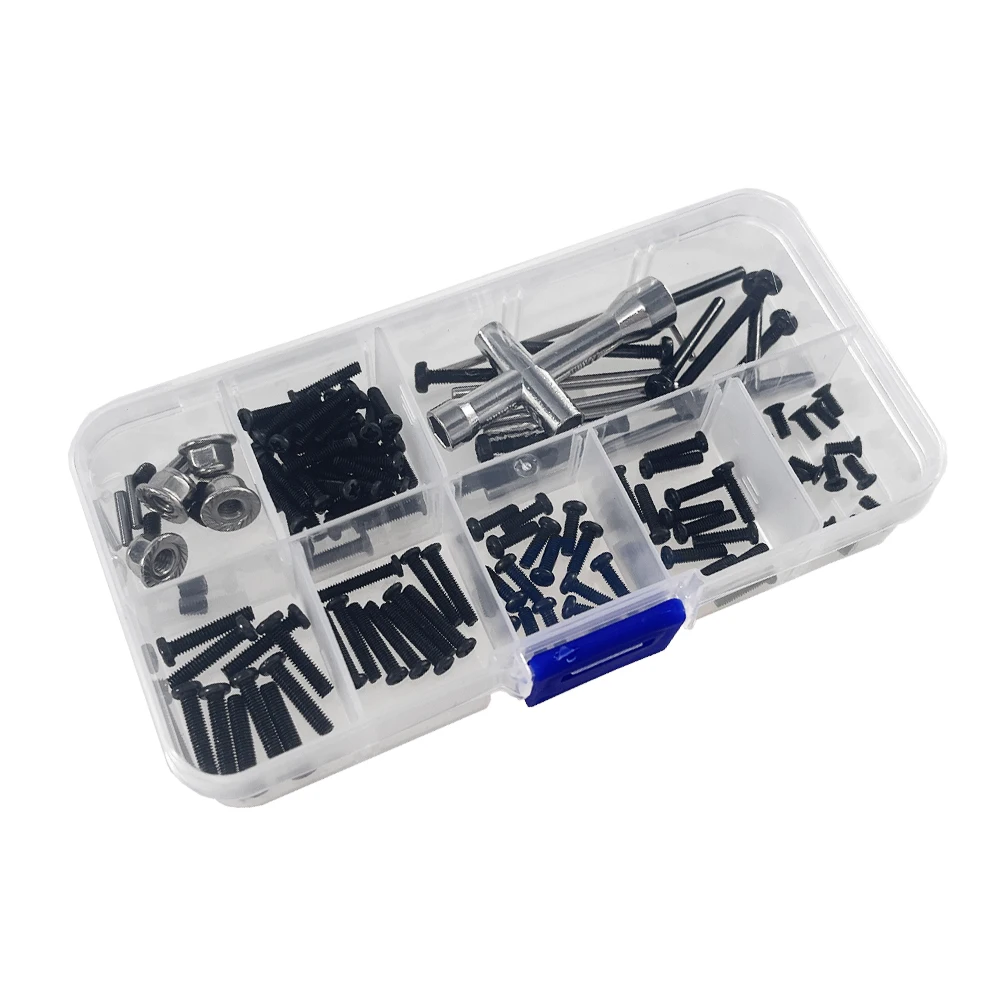 For Hyper Go MJX 1/16 16207 16208-09-10 H16 H16BM RC Car Spare Parts Remote Control Car Modification Screw Tool Accessories Box