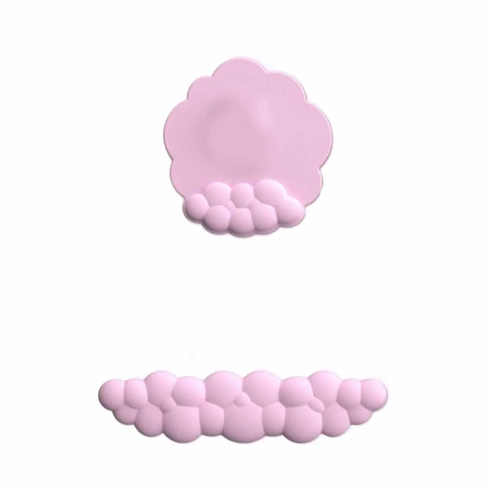 

Коврик для поддержки запястья клавиатуры из искусственной кожи, противоскользящая эргономичная подушка для мыши, водонепроницаемый мягкий коврик для мыши с облаком, настольные аксессуары