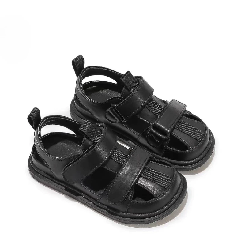 Fashion Plus Size Kids Shoes 2026 Summer New Kids Sandals Comfort Anti Slip Boys' Beach Shoes Simple Versatile Girls' Sandals