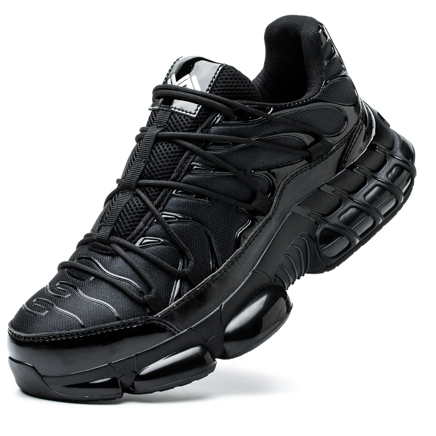 Black high-top padded anti-smash anti-puncture steel head safety shoes lightweight breathable wear-resistant work shoes