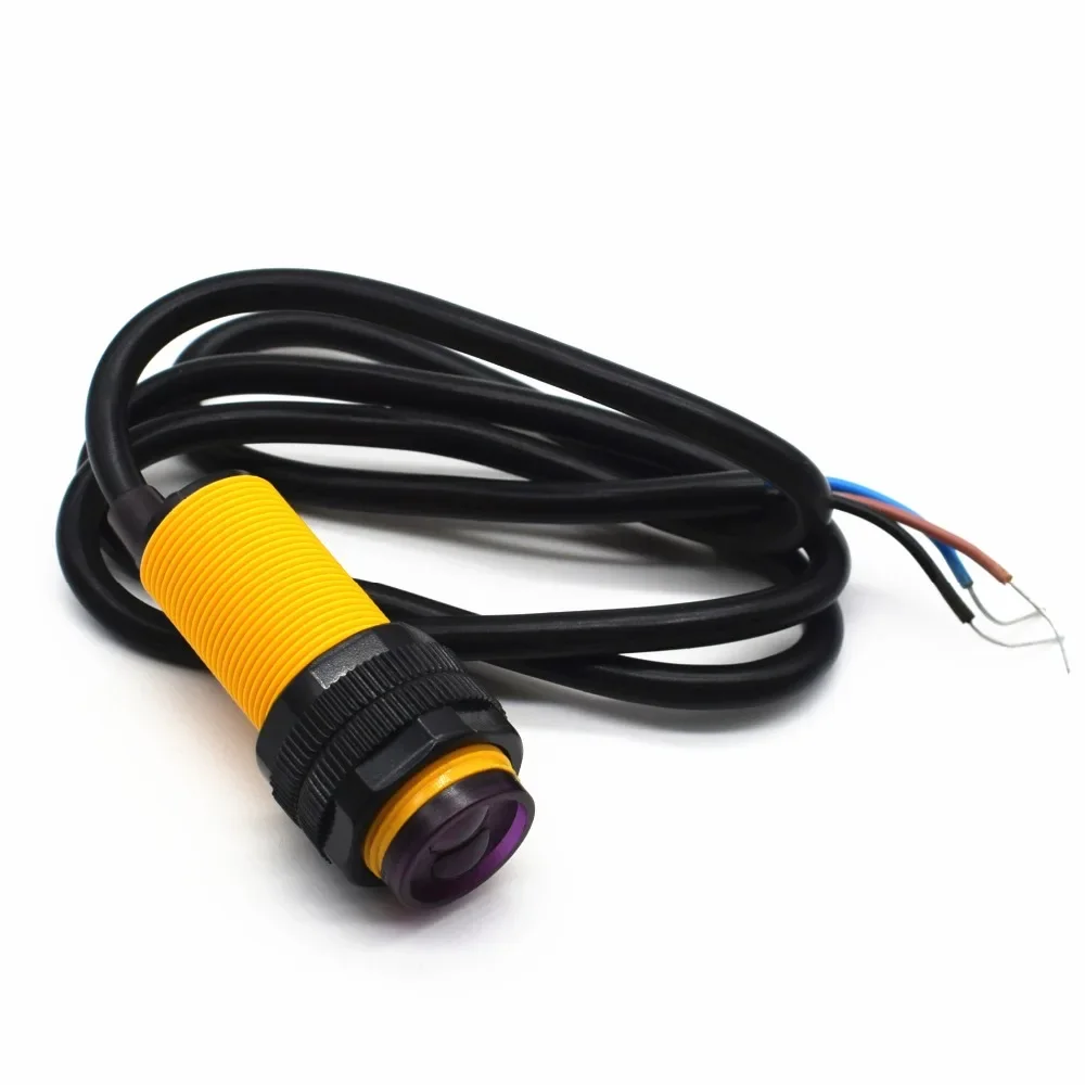 E18-D80NK Interruptor de sensor fotoelétrico infravermelho para evitar obstáculos 3-80cm Faixa ajustável anti-interferência para robô de carro inteligente