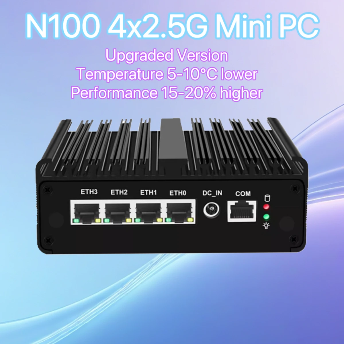 

Topton Intel N100 Fanless Mini PC 4x i226-V 2.5G N5105 J4125 VPN Soft Router Proxmox pfSense OPNsense