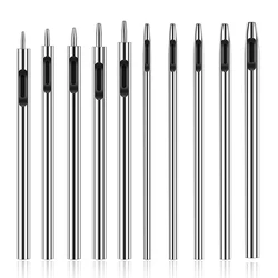 KRABALL 10 Pcs Leather Hole Punch Tool for Leather Crafting Round Hollow Punching Set Watch Bands Belts Working 0.5mm-3.5mm