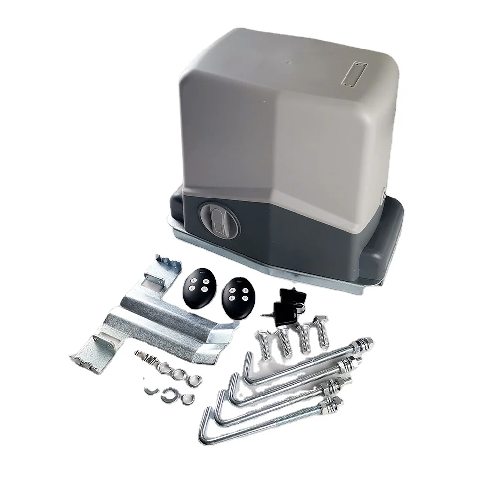 Remote DC24V Motor 500KG Automatic Sliding Gate Opener with Solar Panels / Batteries Complete Kit