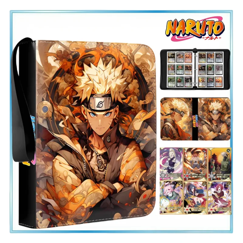 

Naruto Card Binder Collection Album Large Capacity Polaroid Student Photo Storage Bag 900pcs Anime Merchandise Festival Gifts