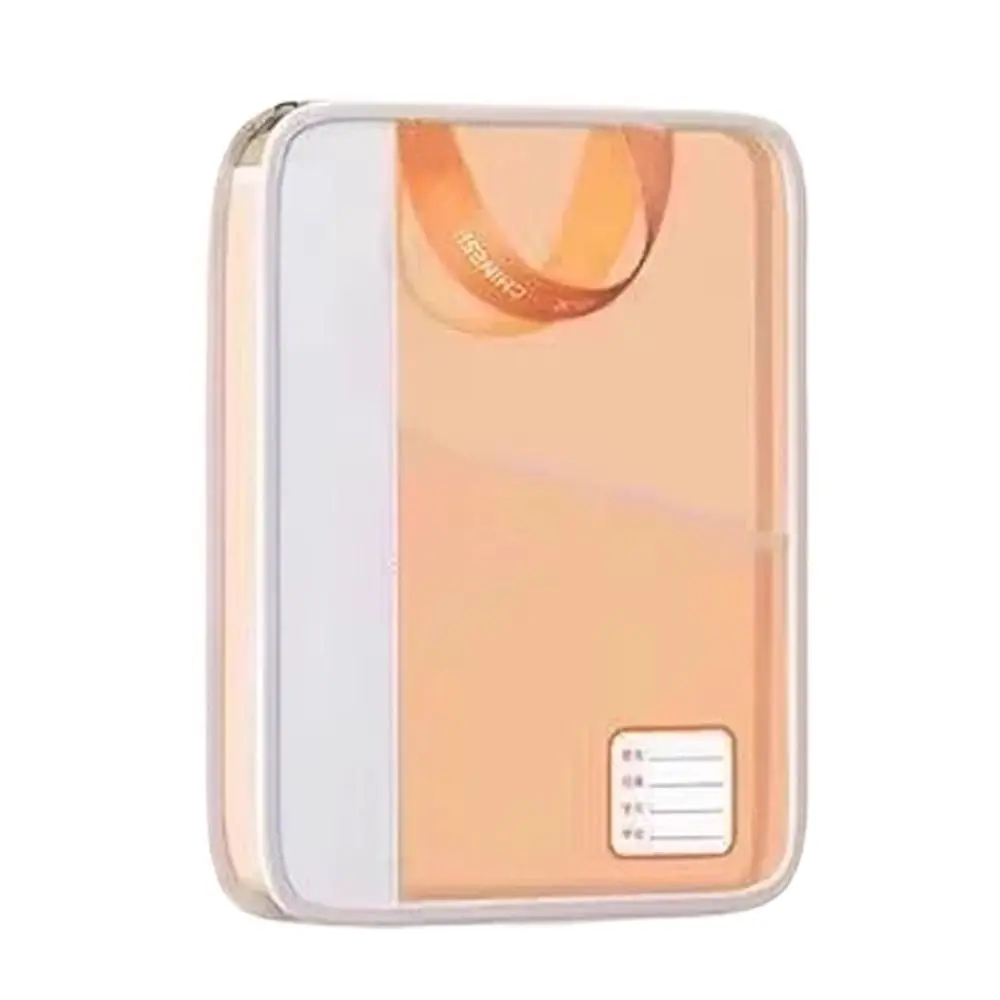 Double Handed Transparent Document Bag Thickened Hand-held Subject Classification Bag Storage Design Transparent Material