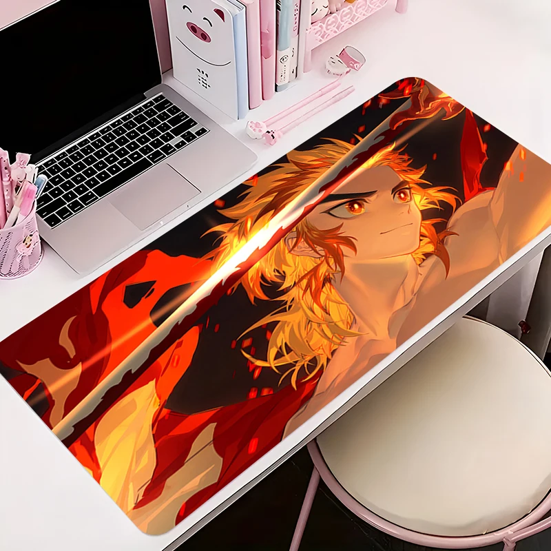 

Mouse Pad Gamer Anti-slip Anime Desk Mat Gaming D-demon Slayer PC Accessories HD Tablet Pad Large Mousepad Extended Keyboard Mat