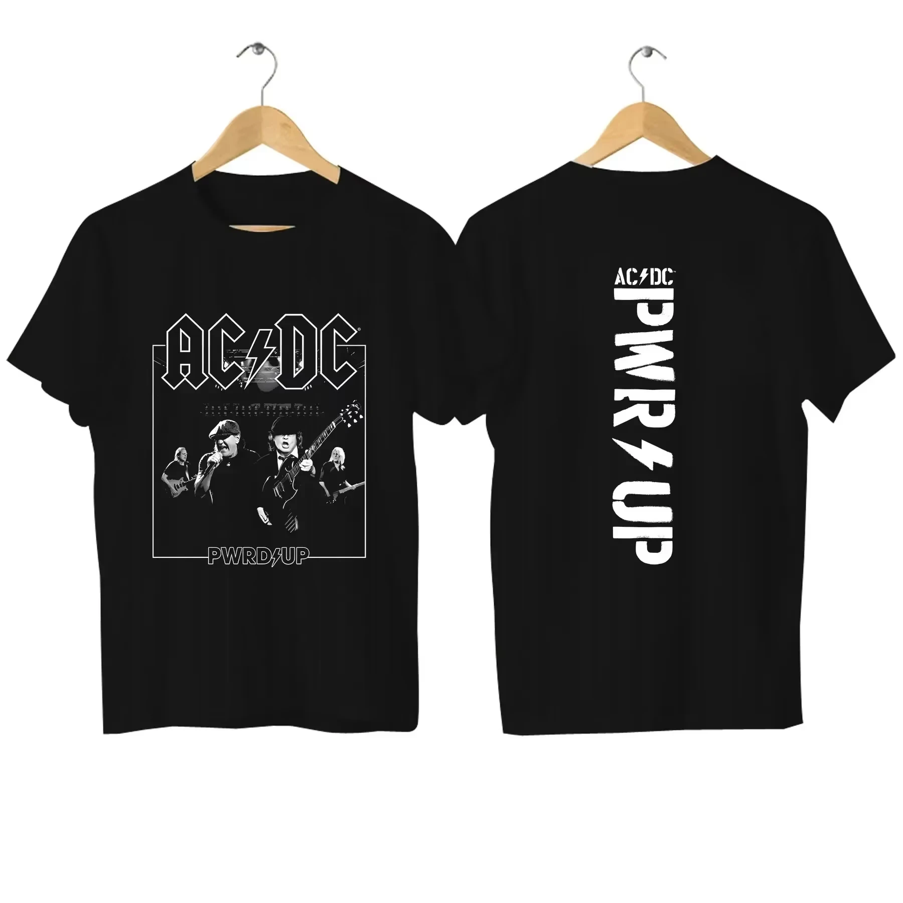 

2025 AC PWRDUP Live DC Print Tshirt Graphic T Shirts Men Women Kid Cotton Hip Hop Fashion Oversized T-shirts Summer Clothes