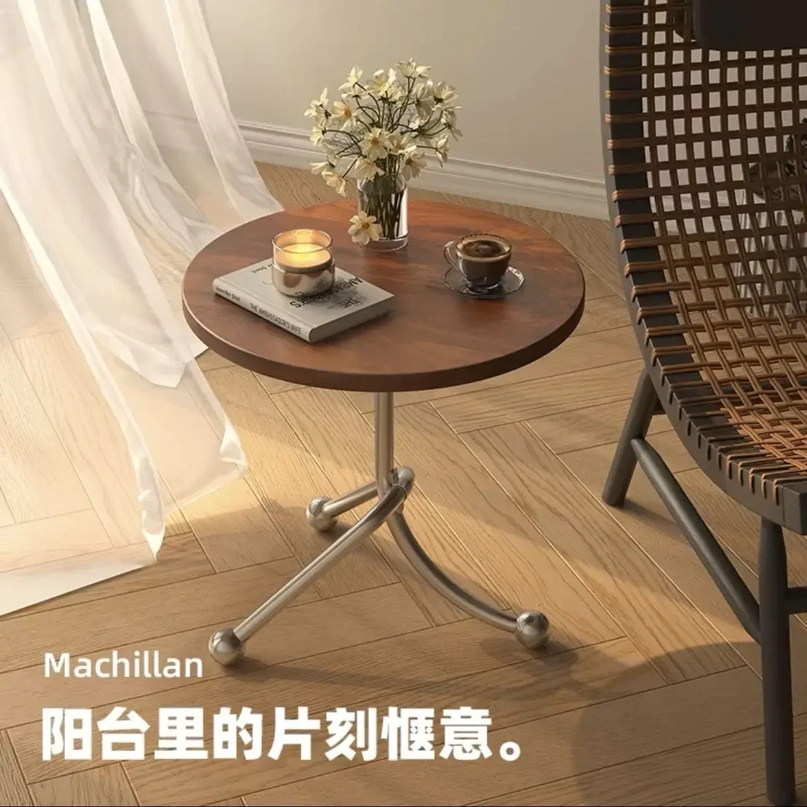 軽量高級モダンライトリビングルームコーナーモバイルサイドテーブル収納棚付きコーヒーソファスタンドホームセンター用北欧b