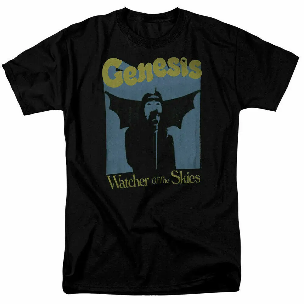 Genesis Watcher Of The Skies T Shirt Licensed Rock N Roll Music Band Tee Black