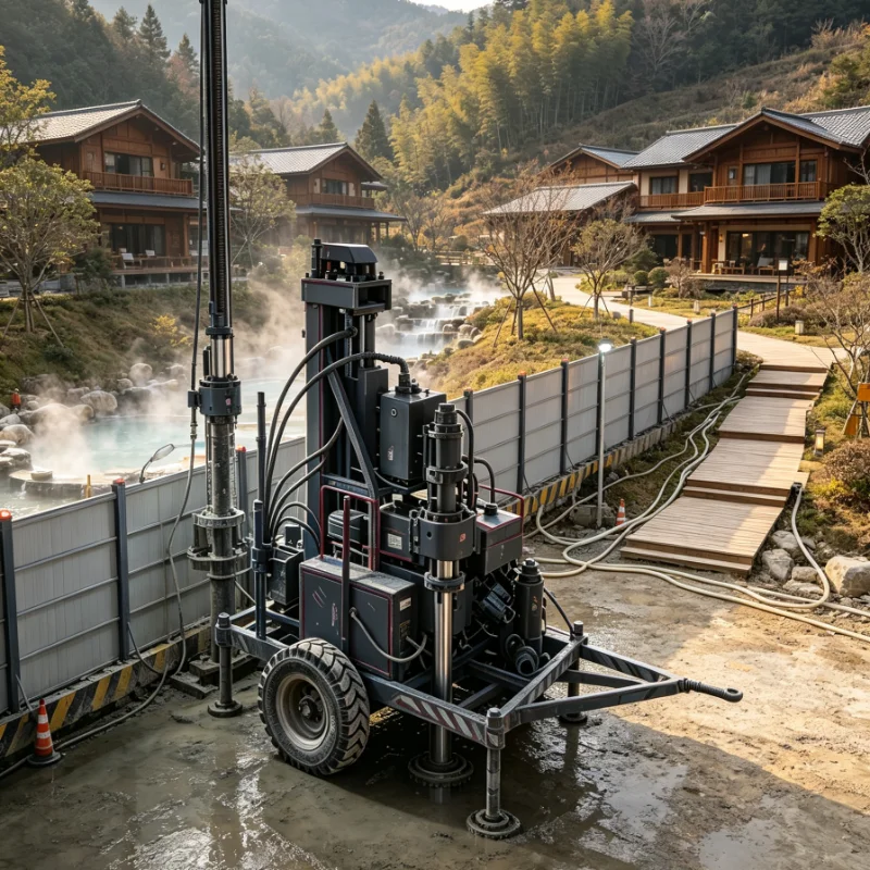 Borehole Water Well Drill Rig, High Productivity Rig with Precise Drilling for 300m Groundwater Exploration Projects