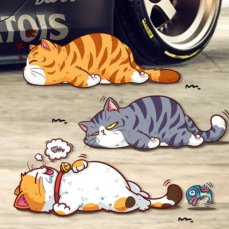 

Car Stickers Styling Creative Cartoon Fun Cats Auto Window Decals DIY Cars Motorbikes Decoration Vinyl Body Stickers