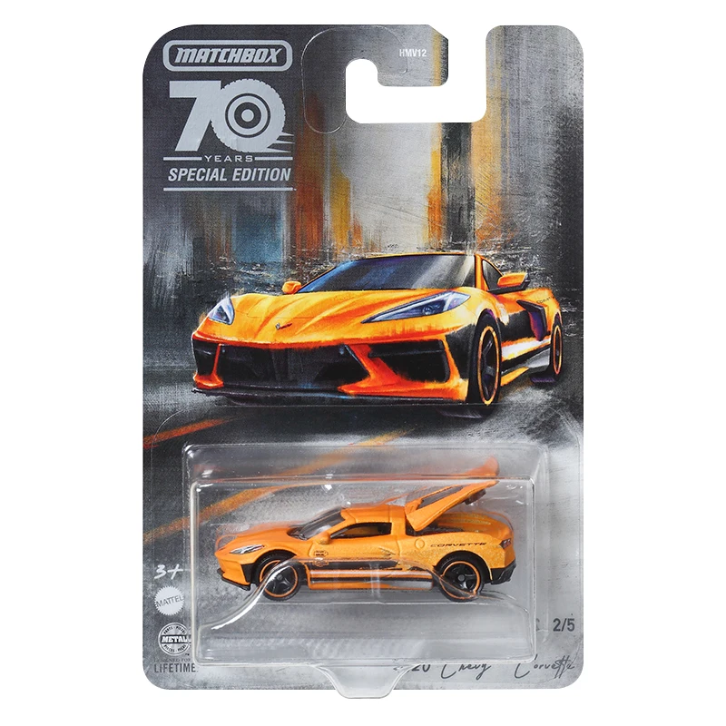 Assorted Matchbox 70th Anniversary 1:64 Diecast Metal Cars Corvette C8 POSCHE 911 HAMMER EV MAZDA MX DODGE  Premium 1/64 HMV12 view 2