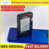 ToolkitRC MC8 Battery Checker LCD Display Digital Battery Capacity Checker Battery Balancer for lipos ESC Servo Tester Tool