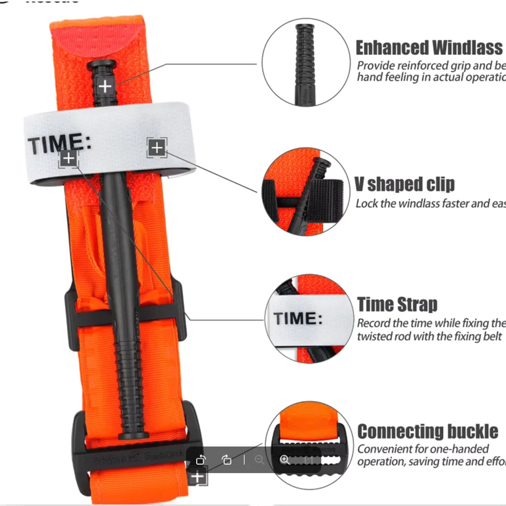 95cm Tactical First Aid Rotary Pressure Aluminum Rod Tourniquet Hiking Militar Gear Outdoor Camping Survival Rescue Tools view 5