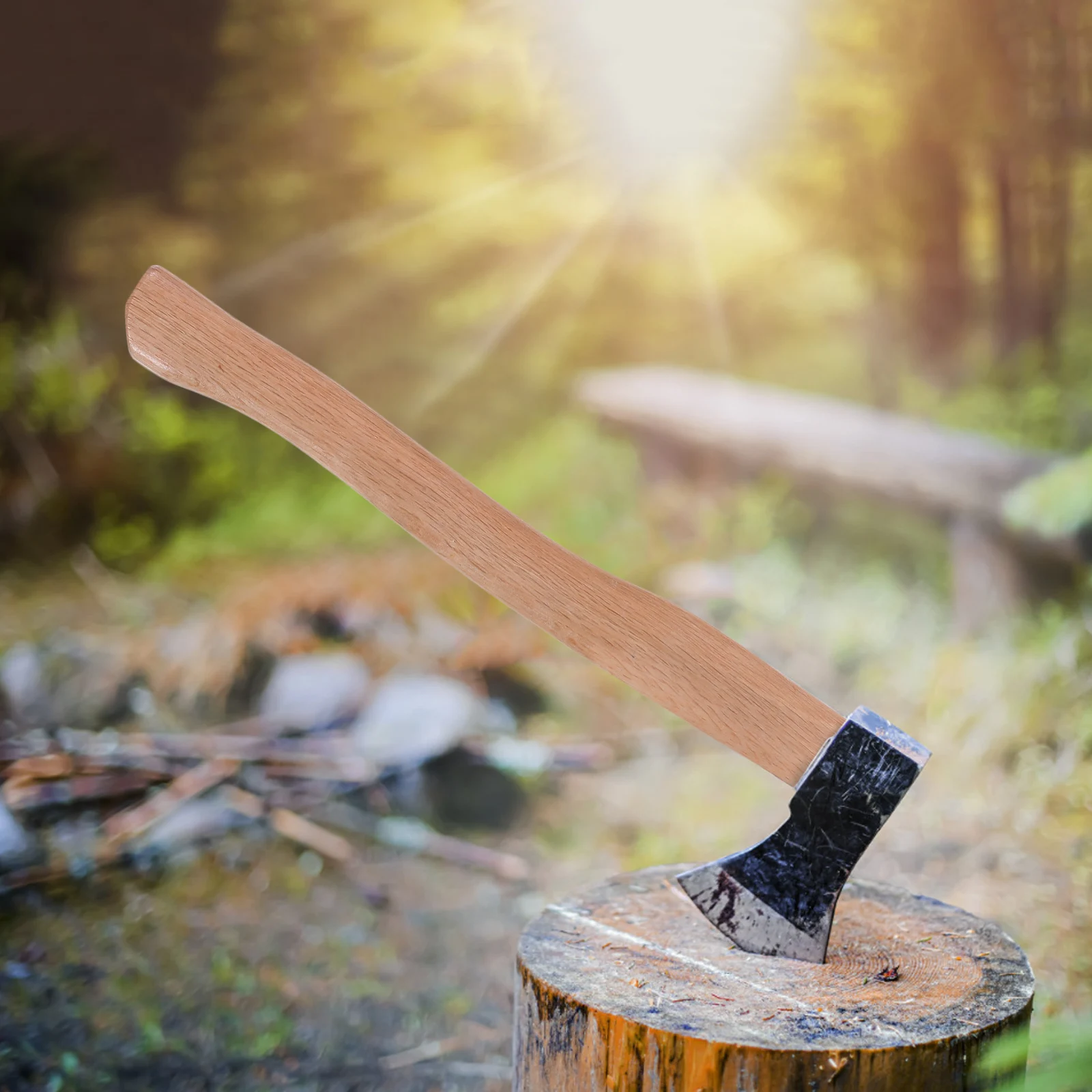 

Axe Handle Replacement Durable Thick Wooden Handle For Garden Tools Heavy Duty Ergonomic Grip Repair For Hatchet Mop