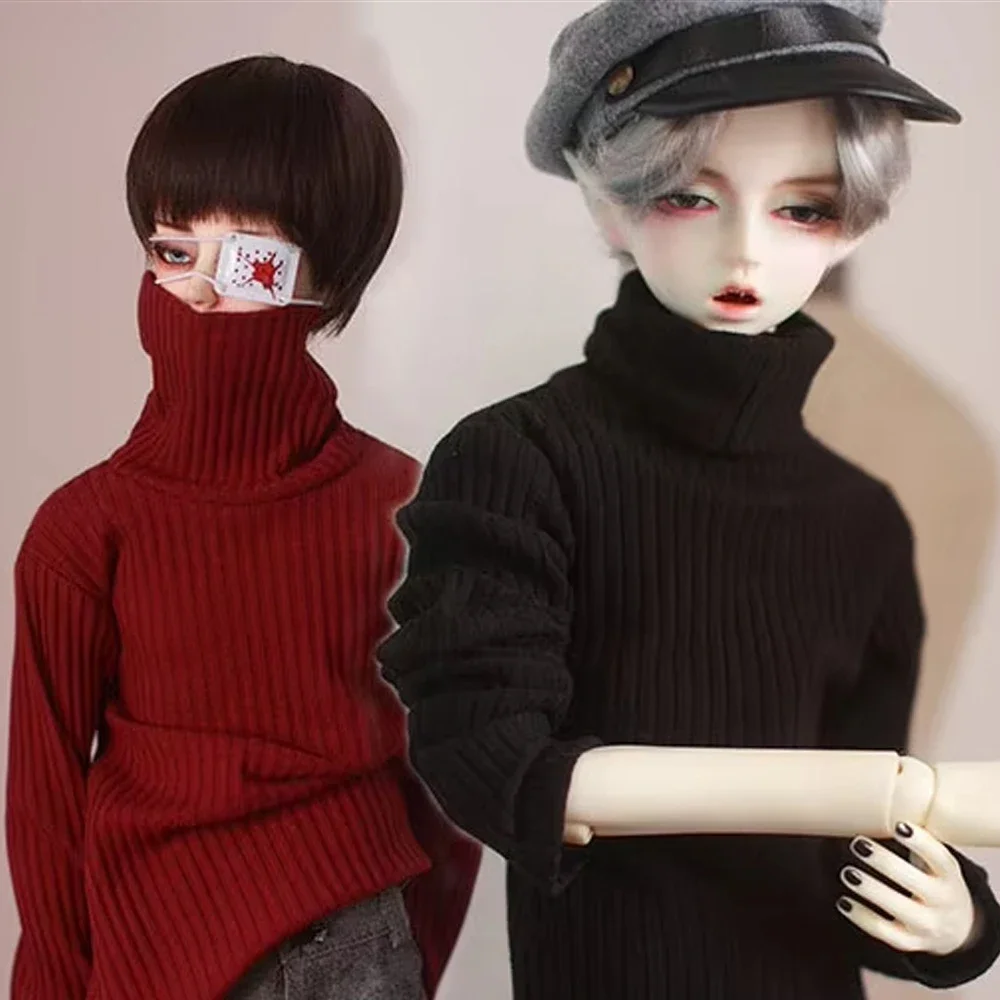 （Customize 30 Days） 1/3 1/4 uncle Doll Accessories BJD/SD doll clothes High collar colorful Thin sweater 1pcs
