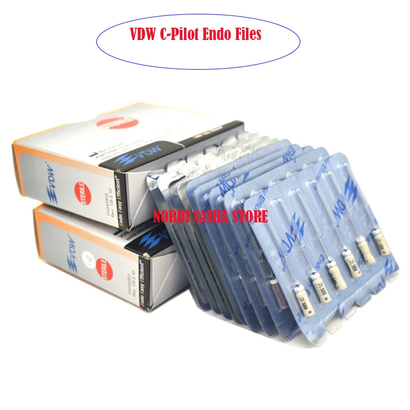 Archivos de C-PILOT estériles originales para odontología, herramientas de tratamiento Dental, VDW tipo C